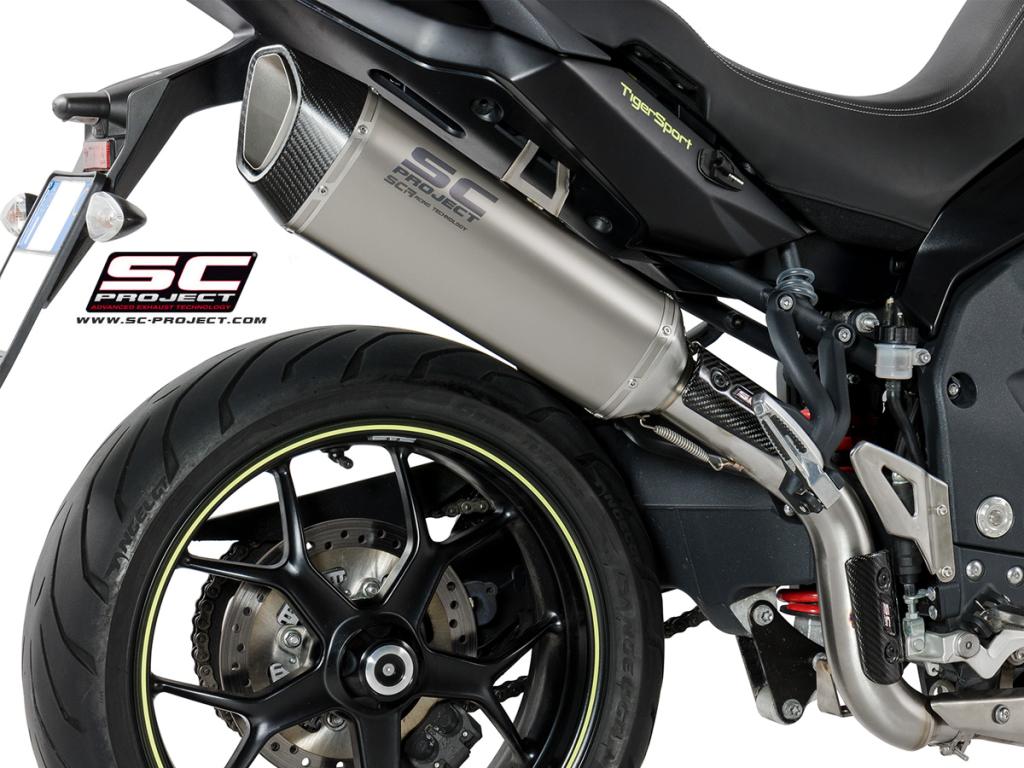 Picture of SC1-R titanium exhaust, high mount