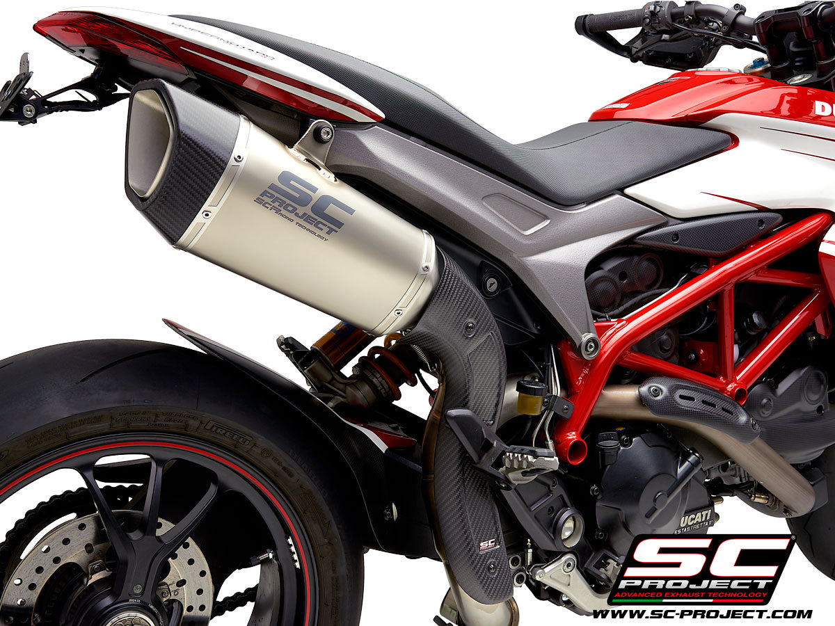 Picture of SC1-R titanium exhaust, high mount