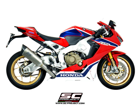 Picture of SC1-R titanium exhaust, high mount