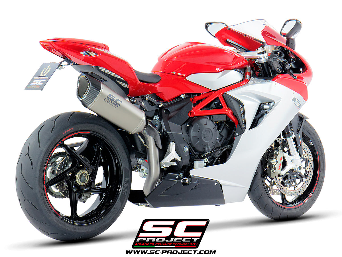 Picture of SC1-R titanium exhaust, high mount