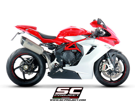 Picture of SC1-R titanium exhaust, high mount