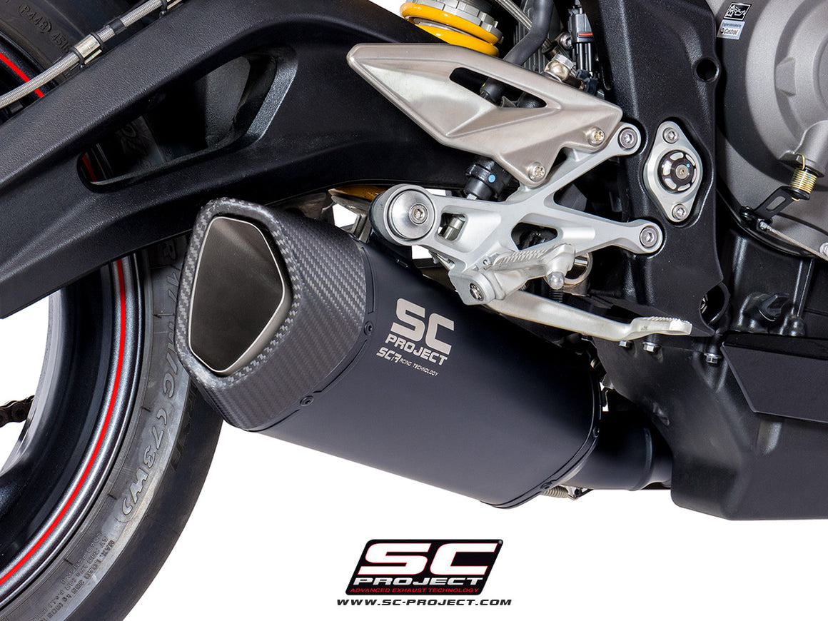 Picture of SC1-R titanium exhaust, matt black