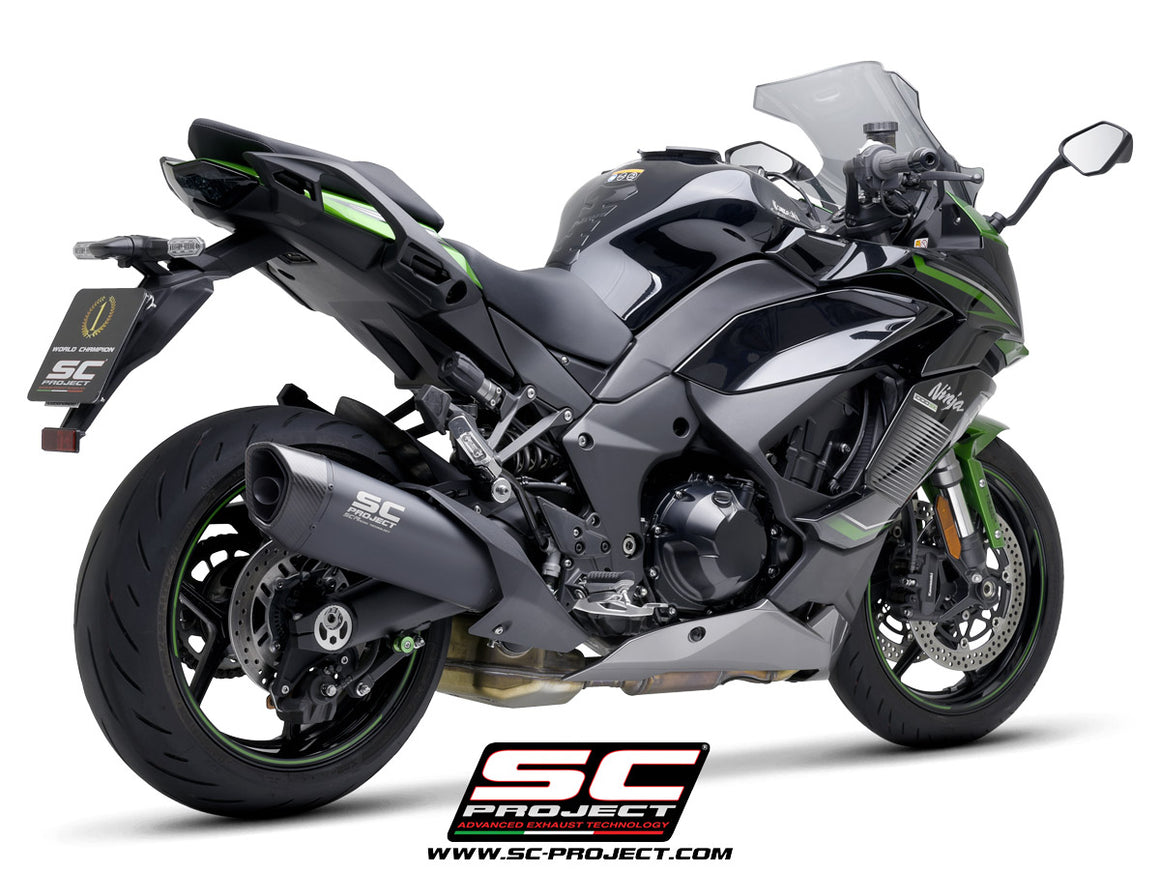 Picture of SC1-R titanium exhaust, matt black