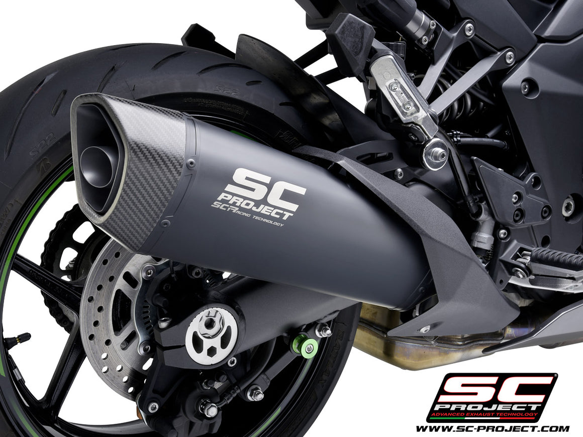 Picture of SC1-R titanium exhaust, matt black