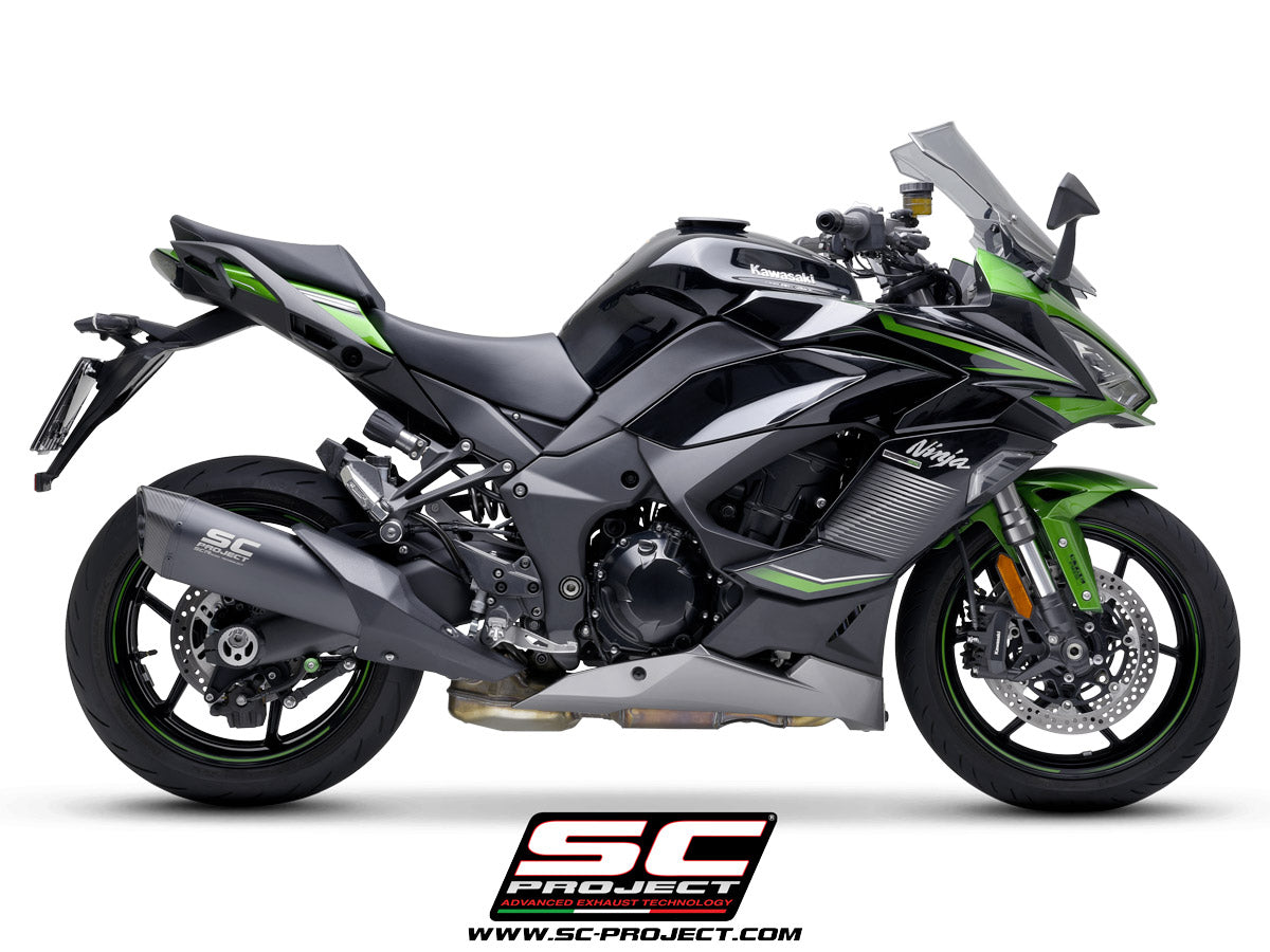 Picture of SC1-R titanium exhaust, matt black