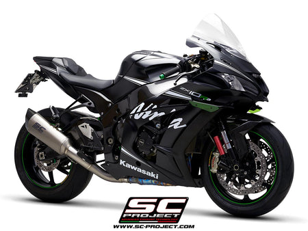 Picture of SC1-R titanium exhaust, with de-cat link pipe