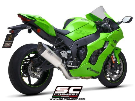Picture of SC1-R titanium exhaust, with de-cat link pipe