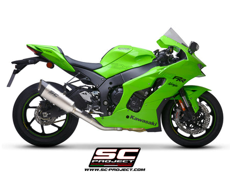 Picture of SC1-R titanium exhaust, with de-cat link pipe