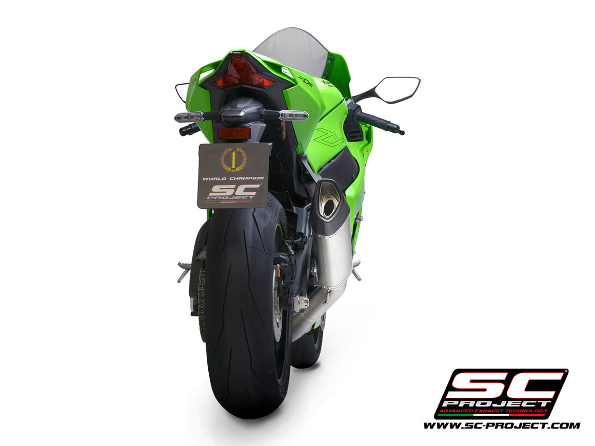 Picture of SC1-R titanium exhaust, with de-cat link pipe