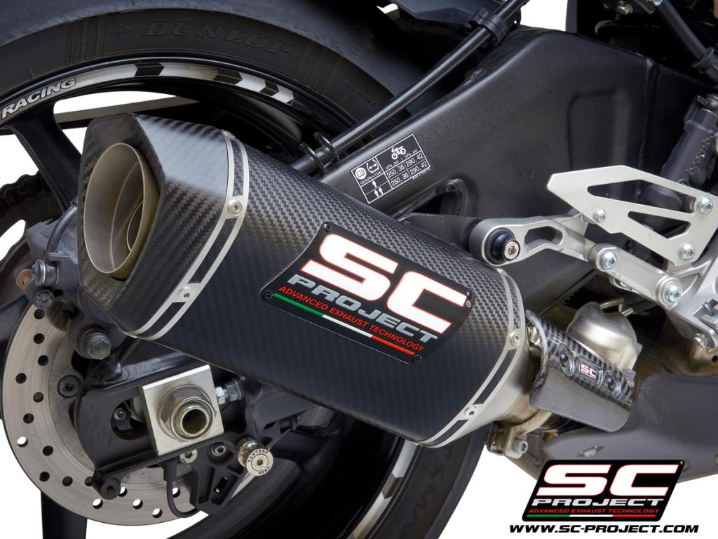 Picture of SC1-S carbon fibre exhaust