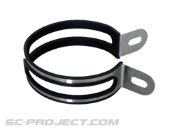 Picture of Stainless steel clamp for Oval titanium exhaust