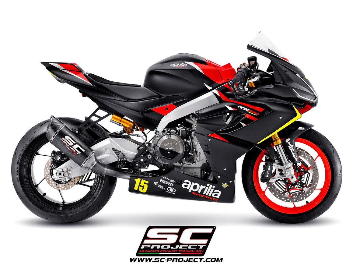 Picture of 2-1 "Trofeo" full exhaust system titanium, with SC1-R carbon fibre exhaust