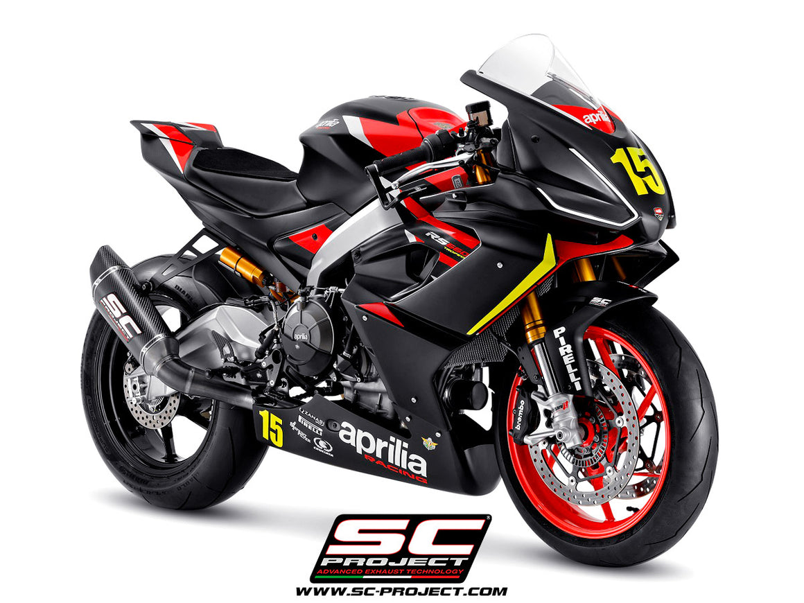 Picture of 2-1 "Trofeo" full exhaust system titanium, with SC1-R carbon fibre exhaust