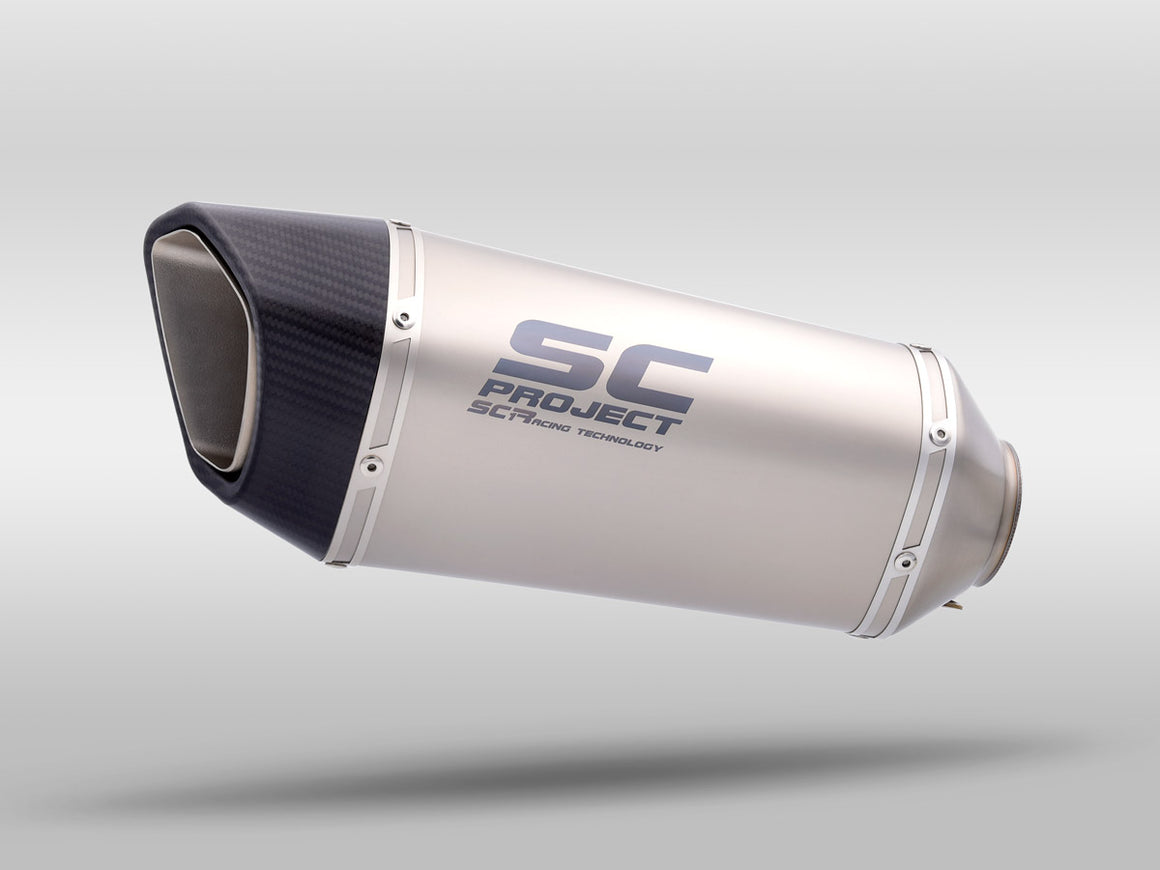 Picture of SC1-R titanium exhaust (250 mm), with de-cat link pipe