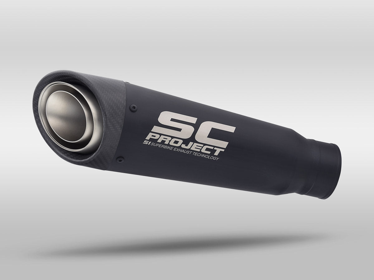 Picture of S1 stainless steel exhaust, matt black