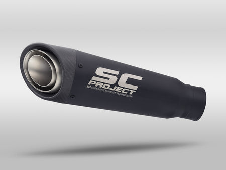 Picture of S1 stainless steel exhaust, matt black