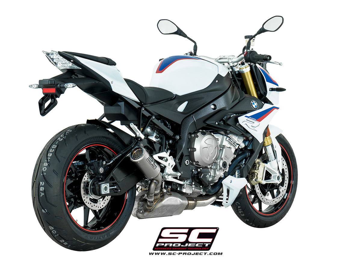 Picture of CR-T titanium exhaust, with stoneguard grid