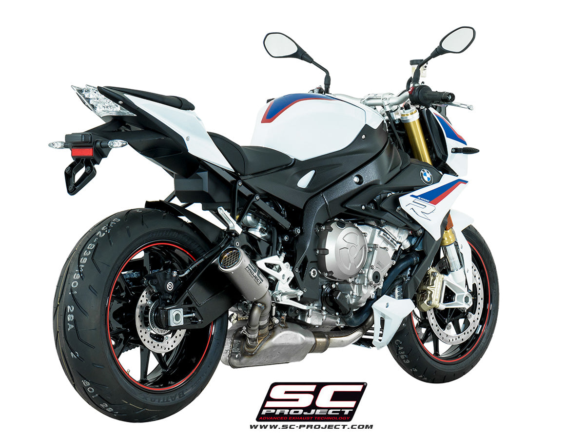 Picture of CR-T titanium exhaust, with stoneguard grid