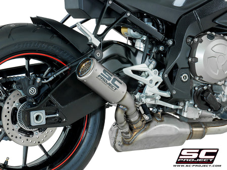 Picture of CR-T titanium exhaust, with stoneguard grid