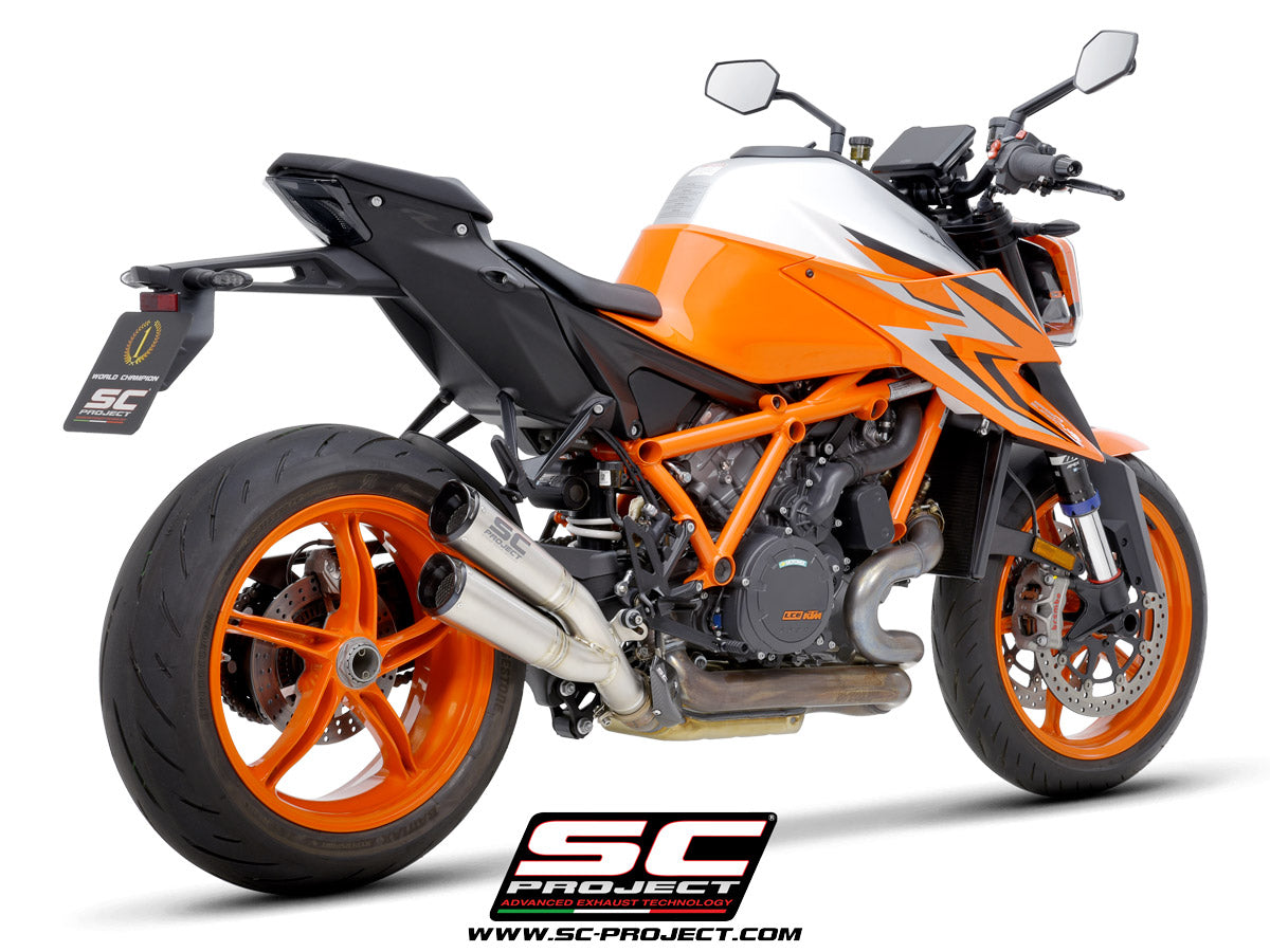 Picture of Twin S1-CNC titanium exhaust, with CNC machined end cap