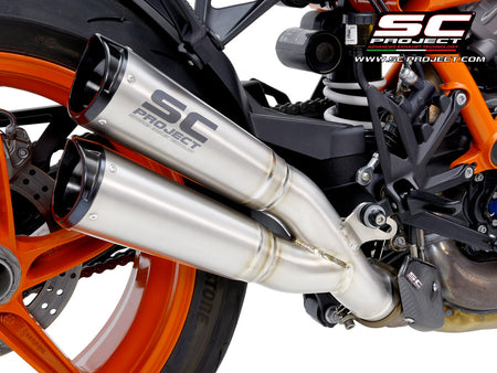 Picture of Twin S1-CNC titanium exhaust, with CNC machined end cap