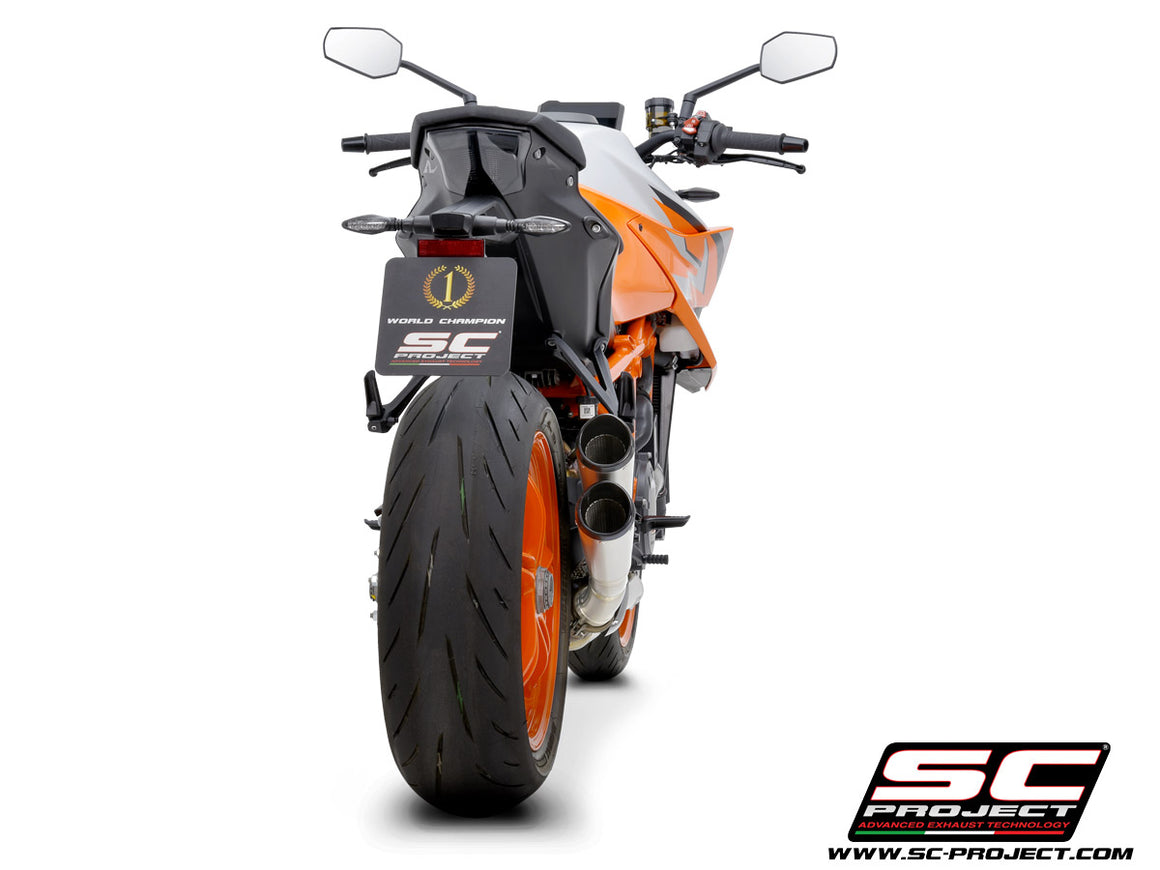 Picture of Twin S1-CNC titanium exhaust, with CNC machined end cap