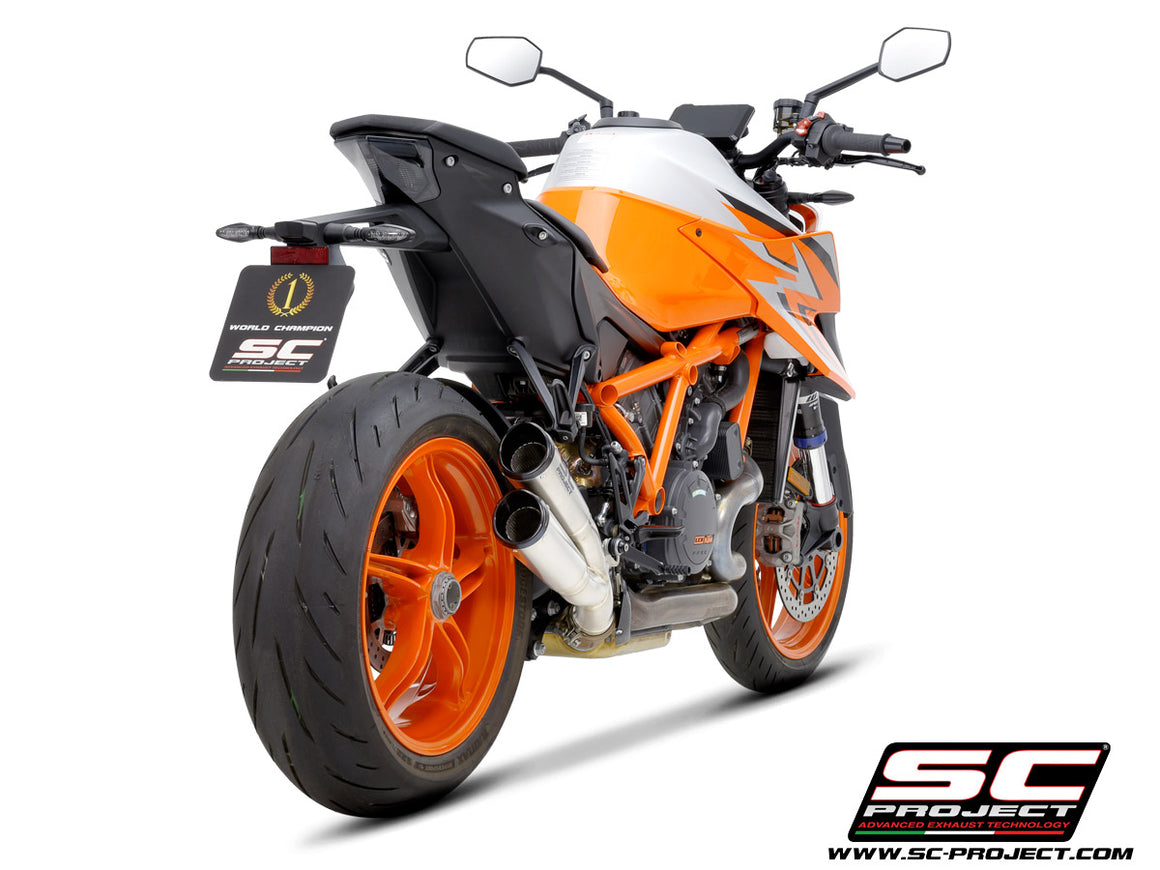 Picture of Twin S1-CNC titanium exhaust, with CNC machined end cap