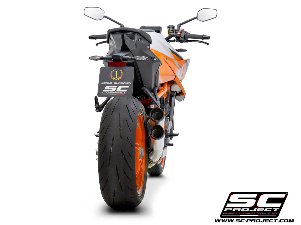 Picture of Twin S1-CNC titanium exhaust, with CNC machined end cap