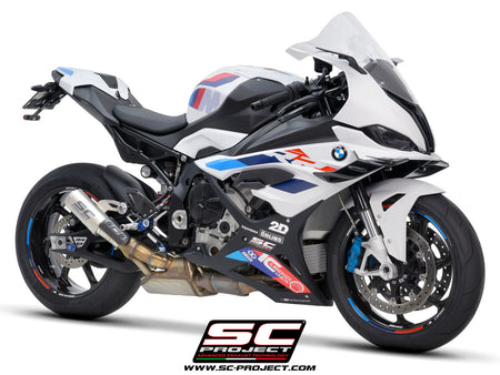 Picture of CR-T titanium exhaust, with stoneguard grid
