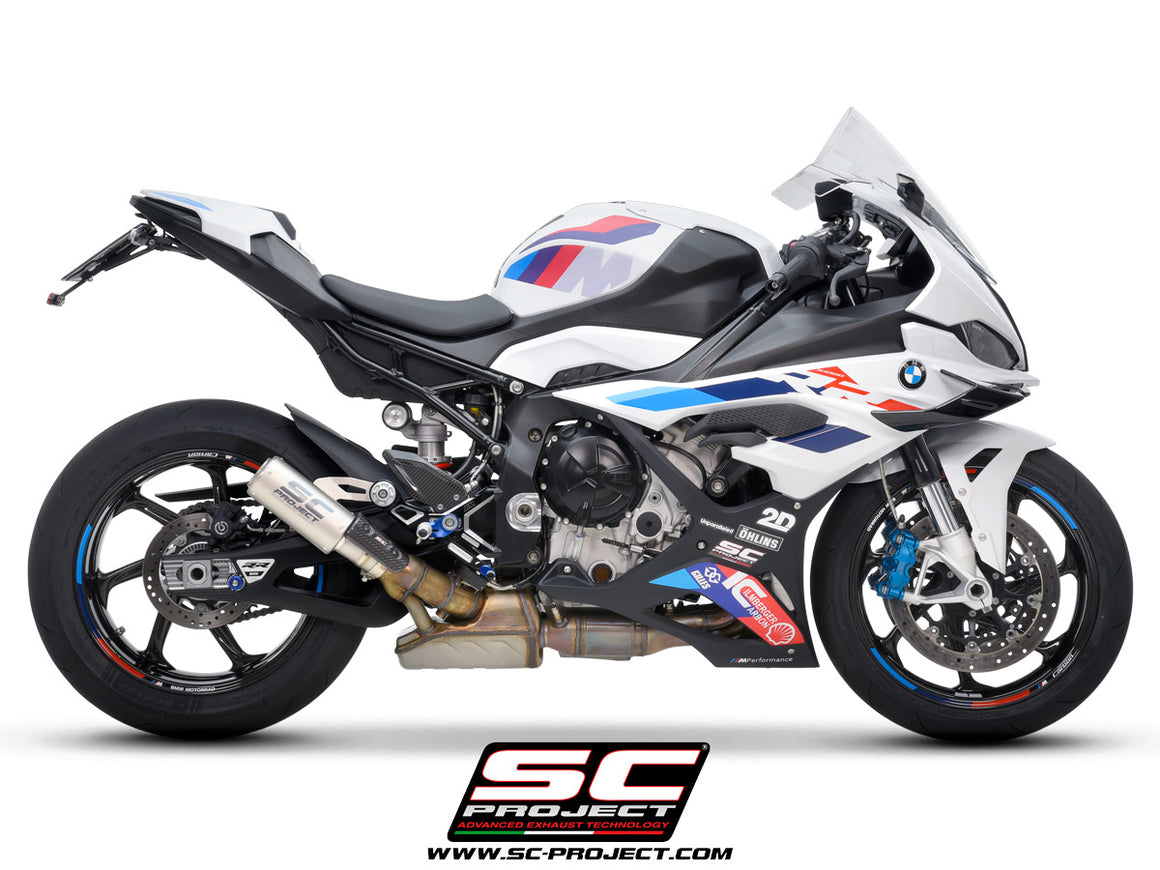 Picture of CR-T titanium exhaust, with stoneguard grid