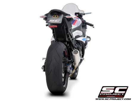 Picture of CR-T titanium exhaust, with stoneguard grid