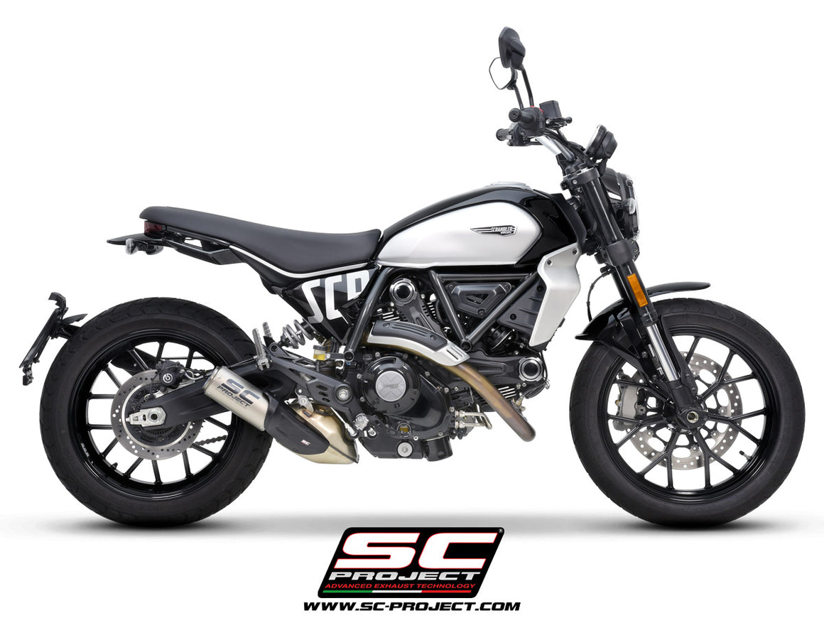 Picture of CR-T titanium exhaust, with stoneguard grid