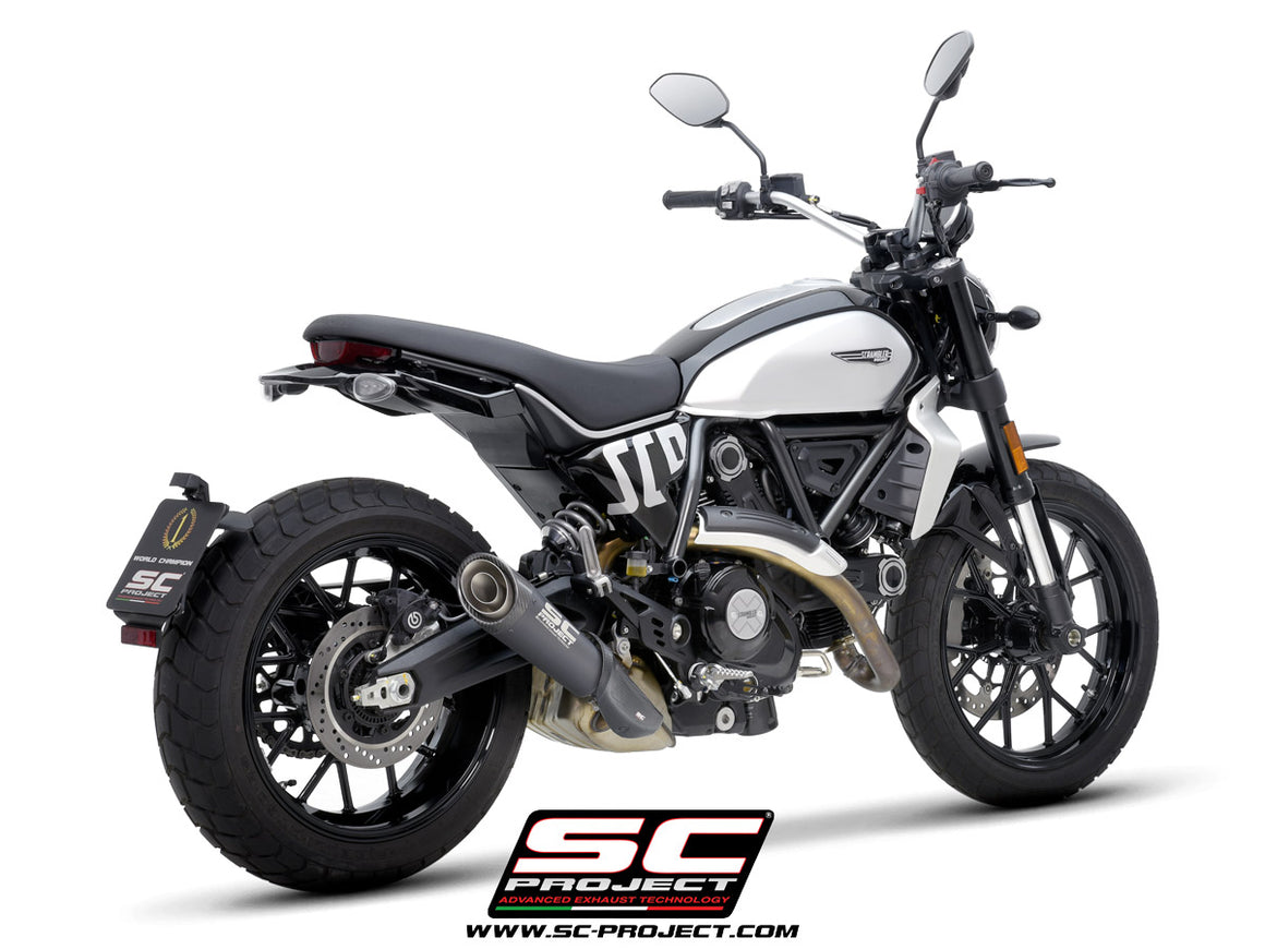 Picture of S1 titanium exhaust, matt black 
