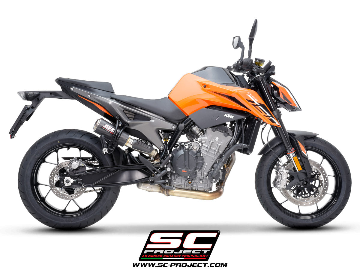 Picture of CR-T M2 carbon fibre exhaust, with stoneguard grid