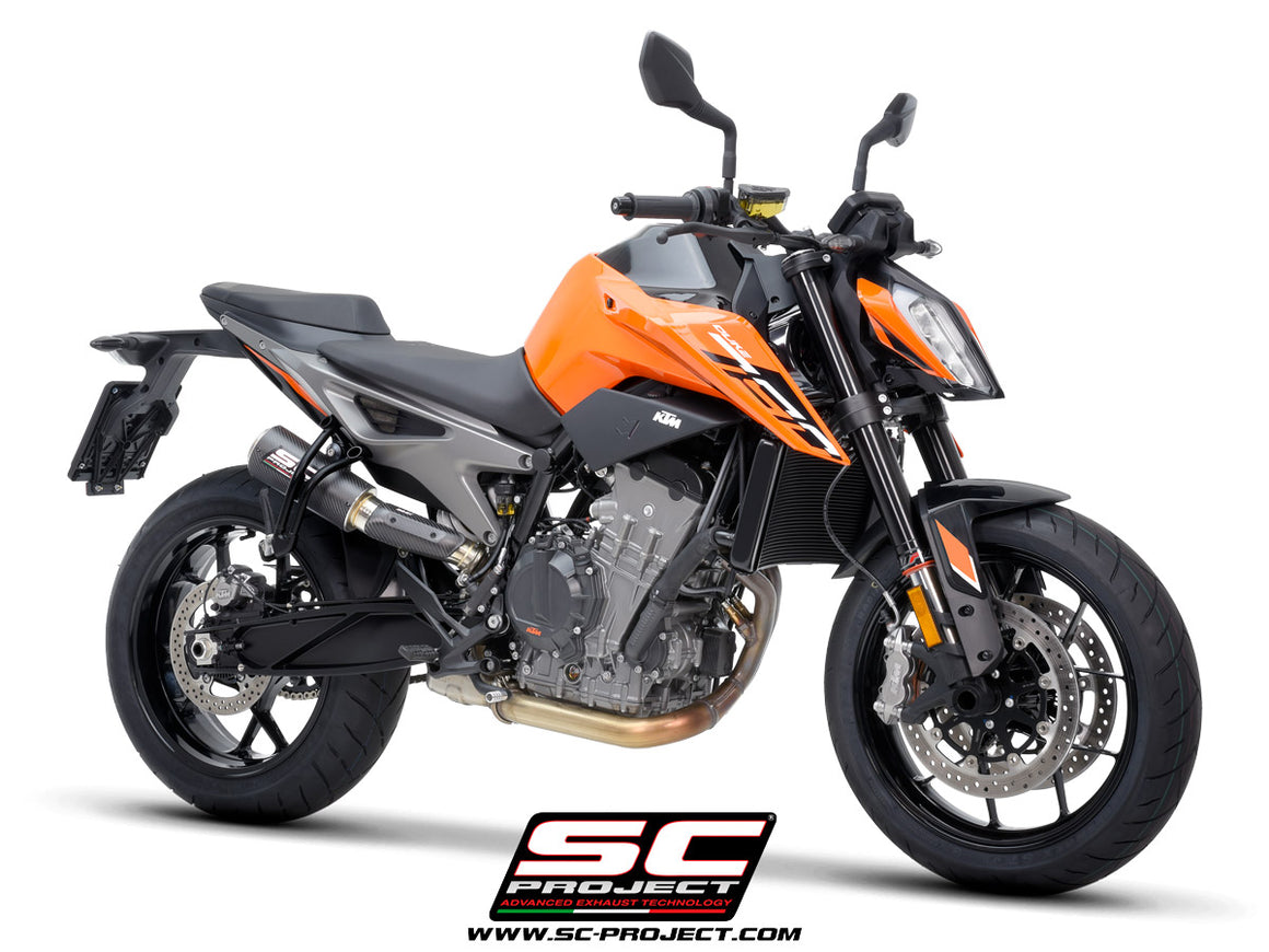 Picture of CR-T M2 carbon fibre exhaust, with stoneguard grid