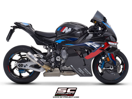 Picture of CR-T titanium exhaust, with stoneguard grid