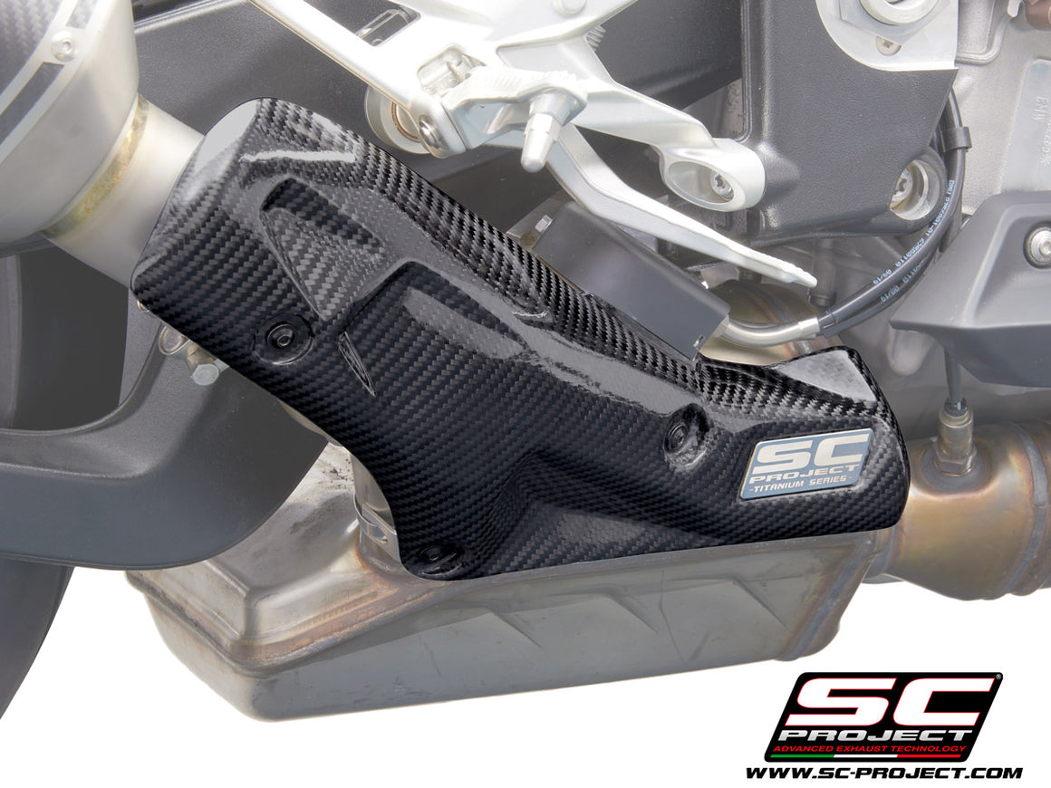 Picture of carbon fibre heat shield protection