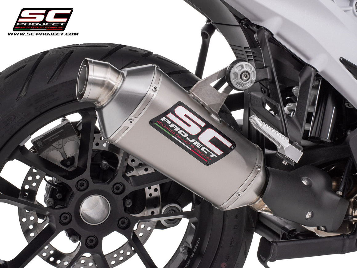 Picture of Rally-X titanium exhaust, compatible with "Vario" original side-cases