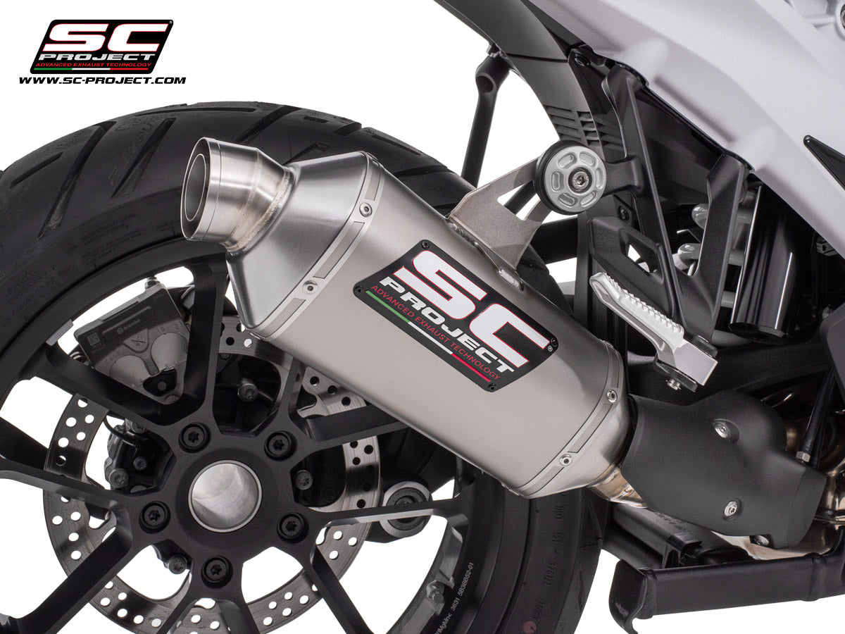 Picture of Rally-X titanium exhaust, compatible with "Vario" original side-cases