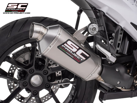 Picture of Rally-X titanium exhaust, compatible with "Vario" original side-cases
