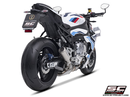 Picture of CR-T titanium exhaust, with stoneguard grid