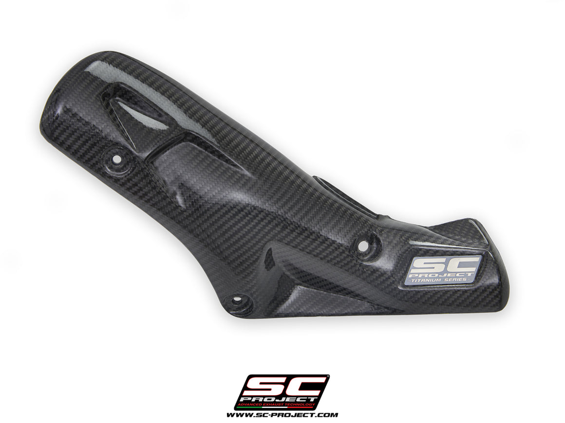 Picture of carbon fibre heat shield protection