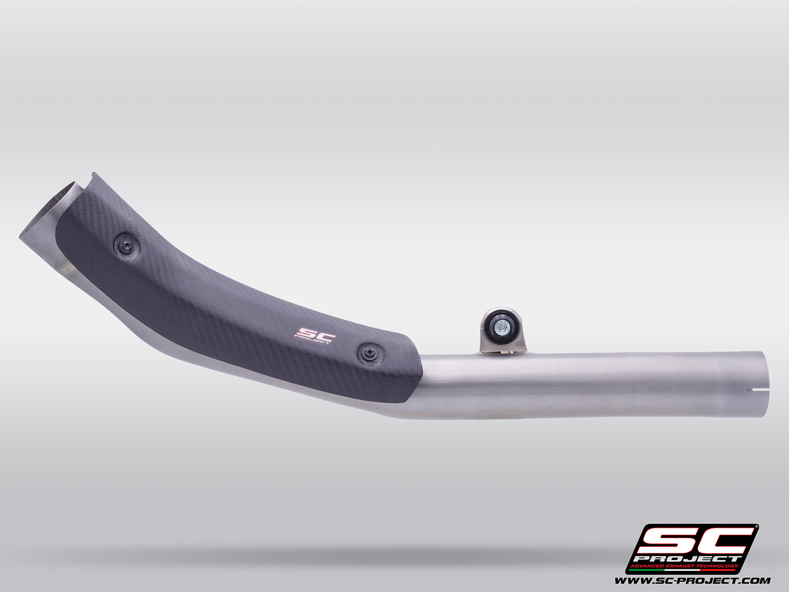 Kove 450 Rally with SC-Project decat titanium exhaust, 3/4 rear view