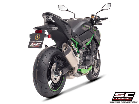 Kawasaki Z900 A2 (2017-2020) - EURO 4 with SC-Project SC1-R titanium exhaust, 3/4 rear view