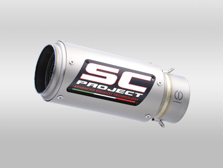 Picture of CR-T titanium exhaust, with stoneguard grid