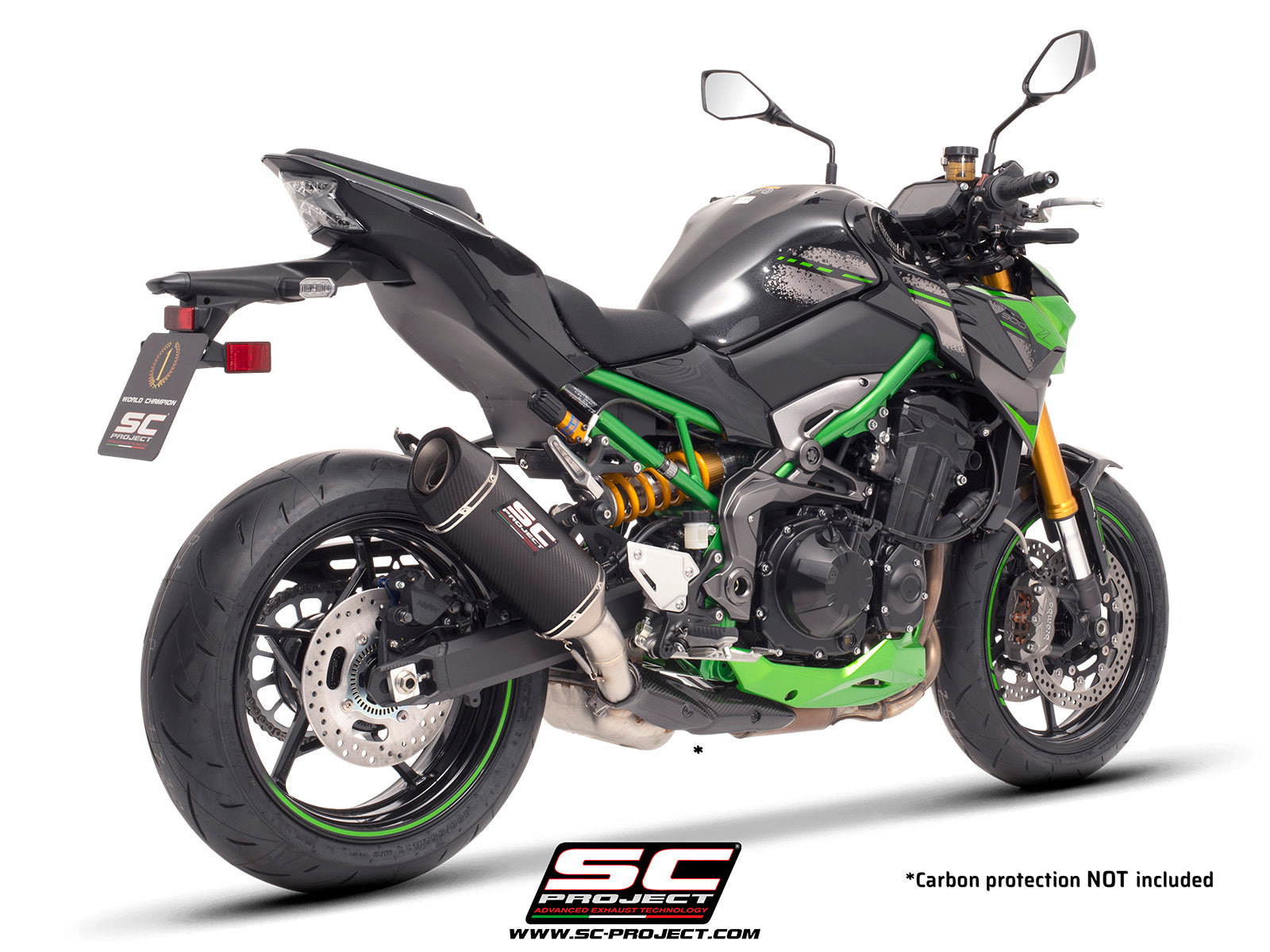 Picture of SC1-S carbon fibre exhaust (WITHOUT carbon fibre heat protection)