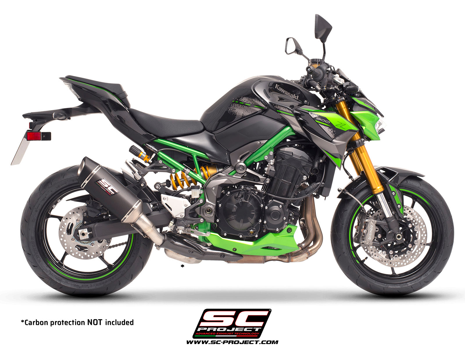 Picture of SC1-S carbon fibre exhaust (WITHOUT carbon fibre heat protection)