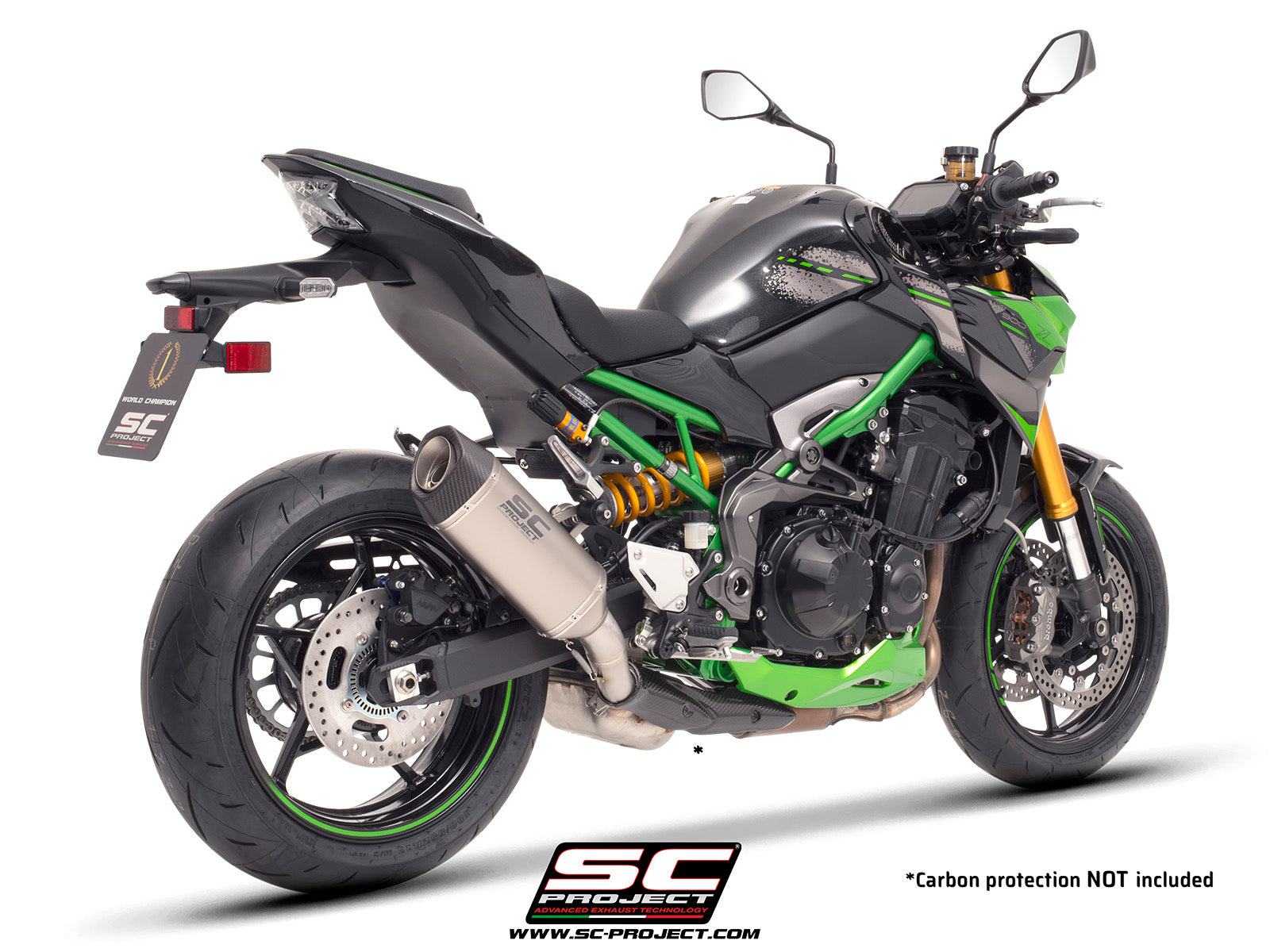 Picture of SC1-S titanium exhaust (WITHOUT carbon fibre heat protection)
