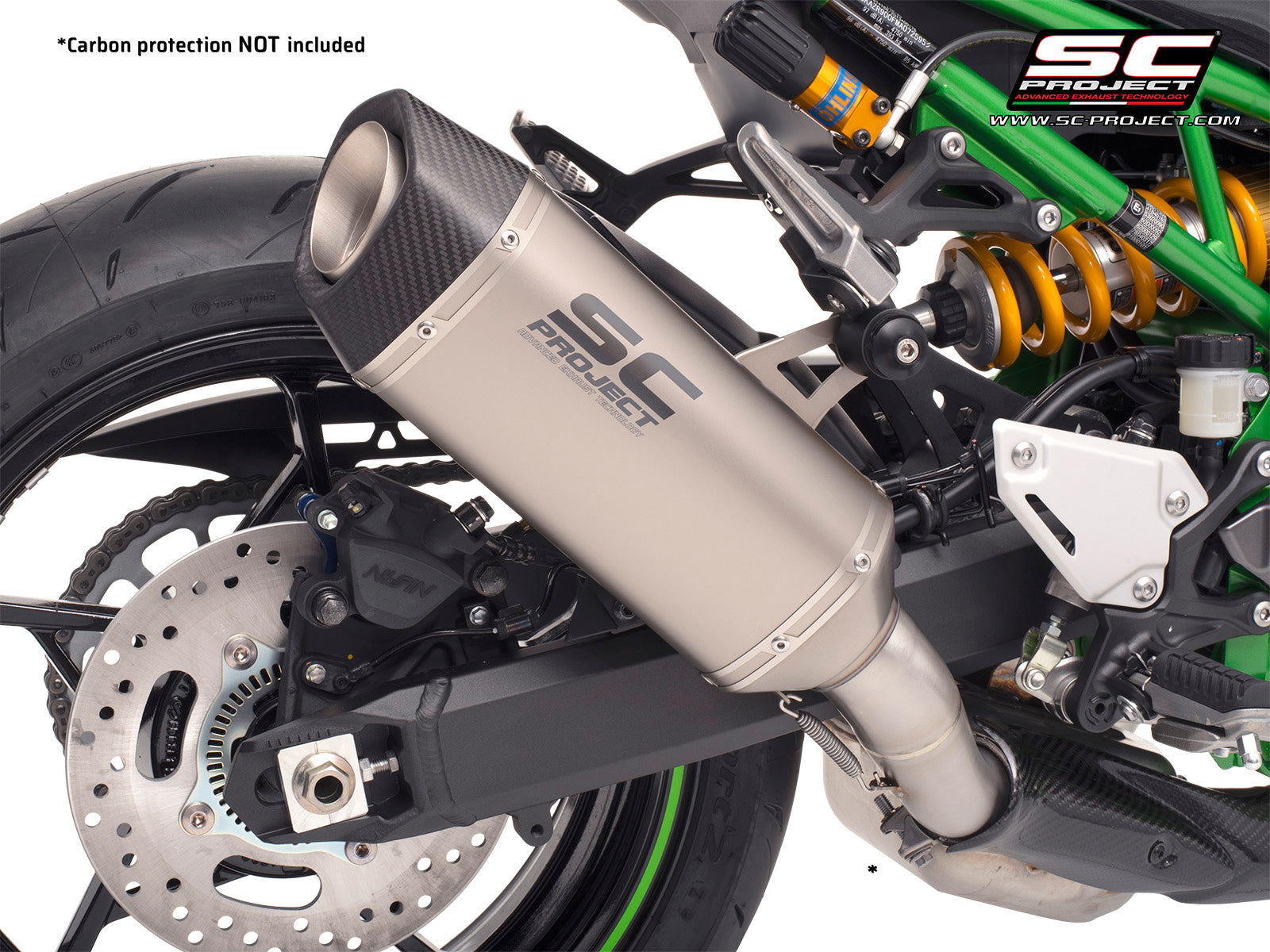 Picture of SC1-S titanium exhaust (WITHOUT carbon fibre heat protection)