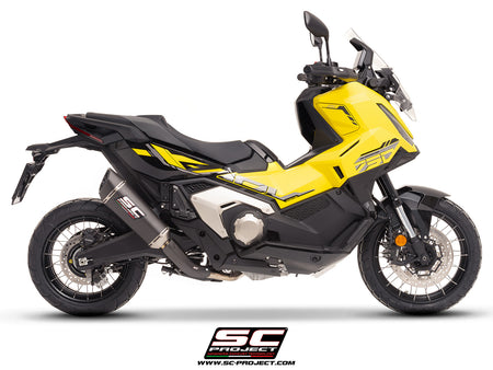 HONDA X ADV 750 with SC-Project SC1-R carbon exhaust, 3/4 rear view